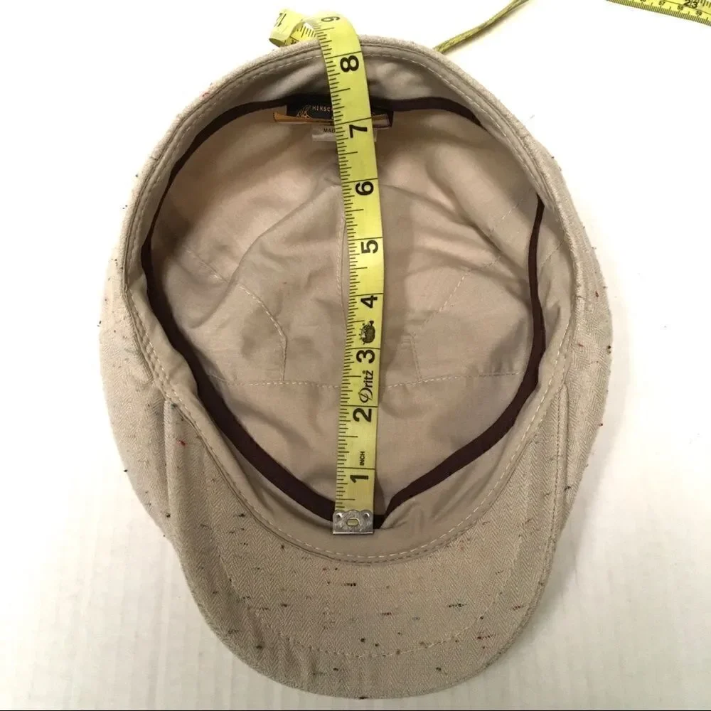 Henschel Hat Co. Newsboy/Golf speckled tan cap L‎